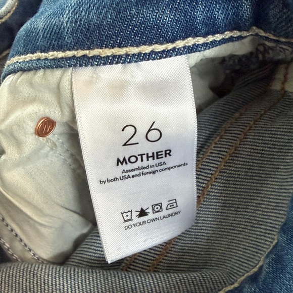 Mother The Weekender Heel High Waisted Flare Jeans- layover wash - Picture 8 of 8